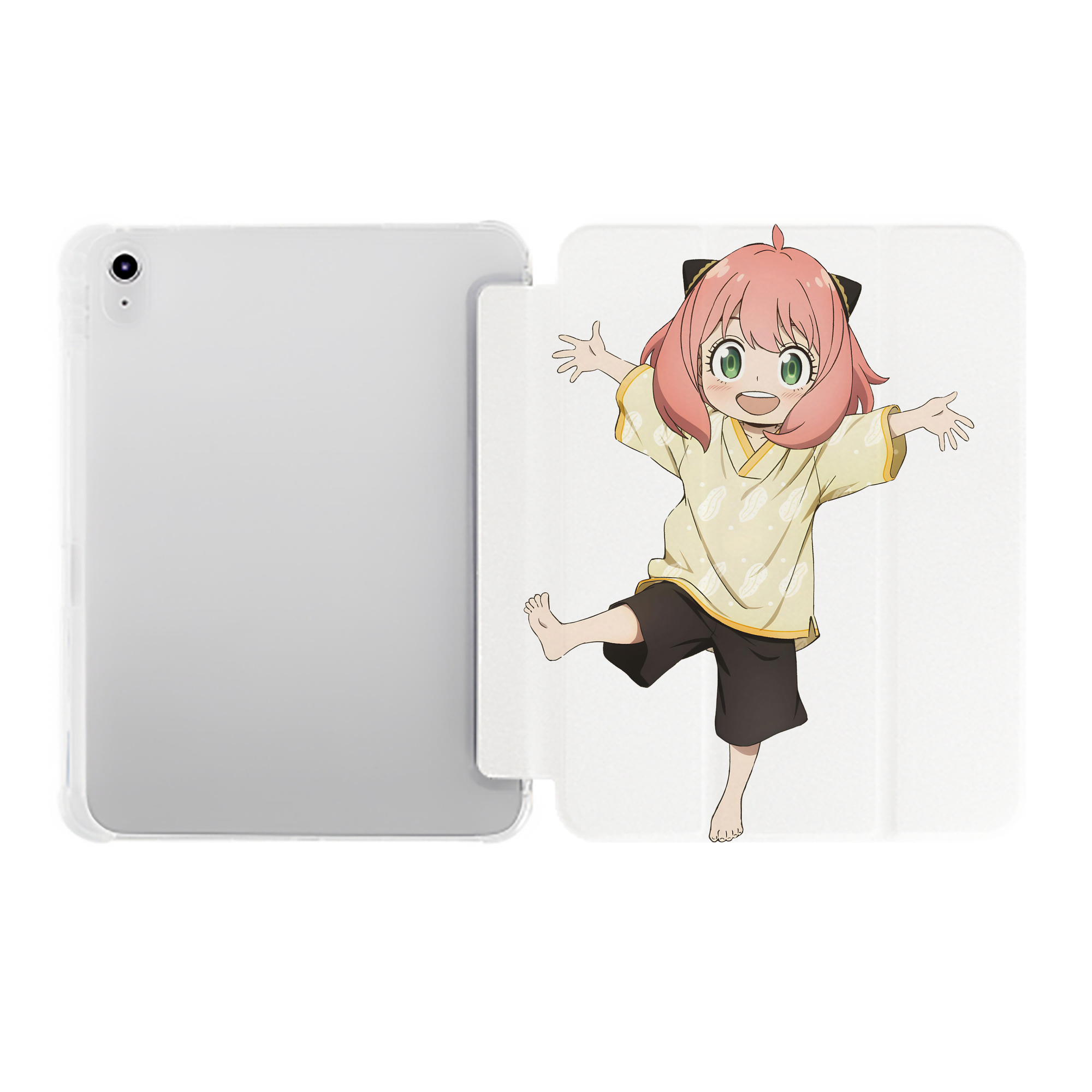 （画像用） SPY×FAMILY间谍家家酒 IPad ケース ペン収納付き 三つ折りスタンド PUレザー×シリコン 対応機種9.5/10.5/10.9インチ